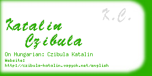 katalin czibula business card